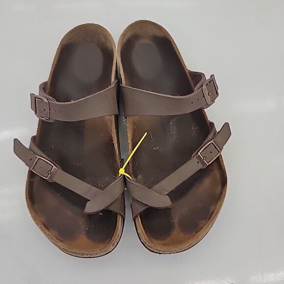 Birkenstock Mayari Birko-Flor Size Women\'s 10 Men\'s 8 US Brown Leather Sandals main image 8